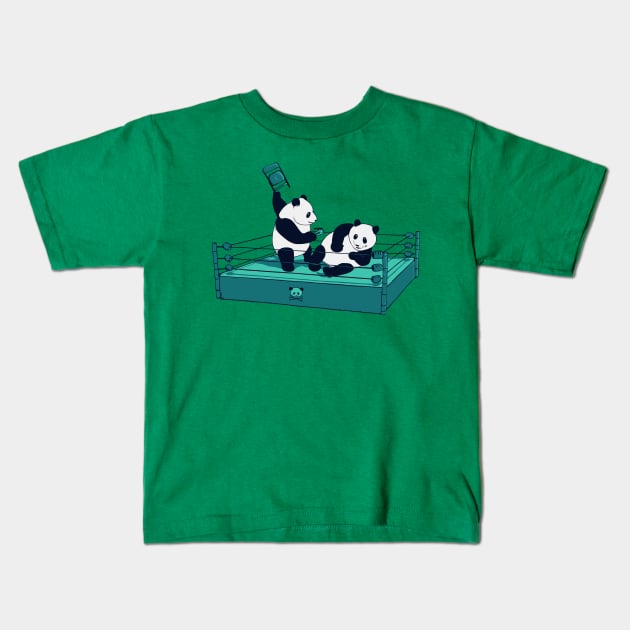 Pandamania Kids T-Shirt by Pixelmania